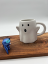 White Ghost Shaped Ceramic Mug by Trickies