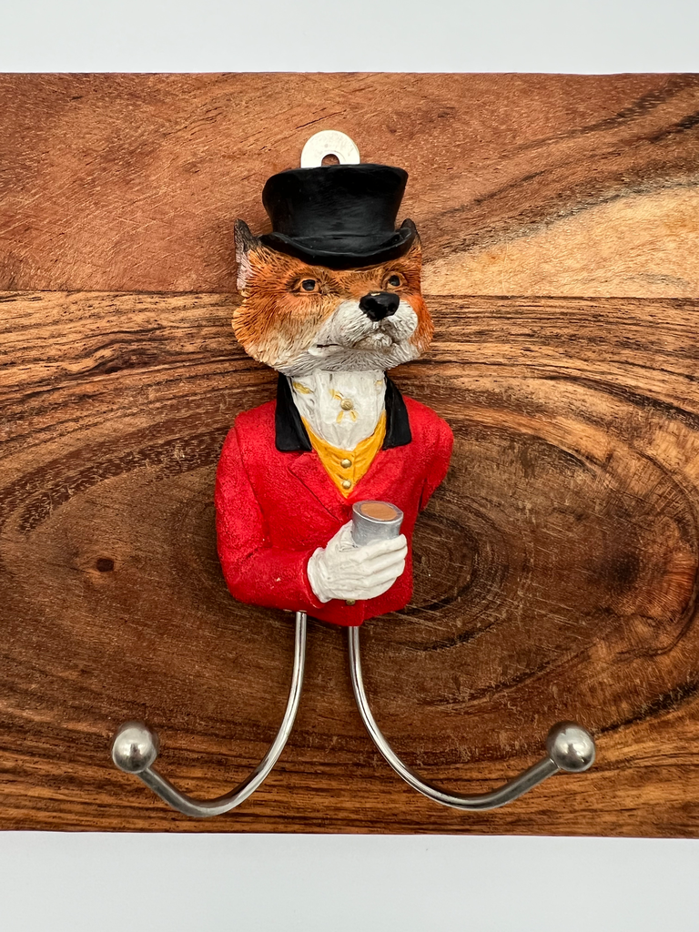 Border Fine Arts Fox Wall Hook – Lord Reynard in Top Hat
