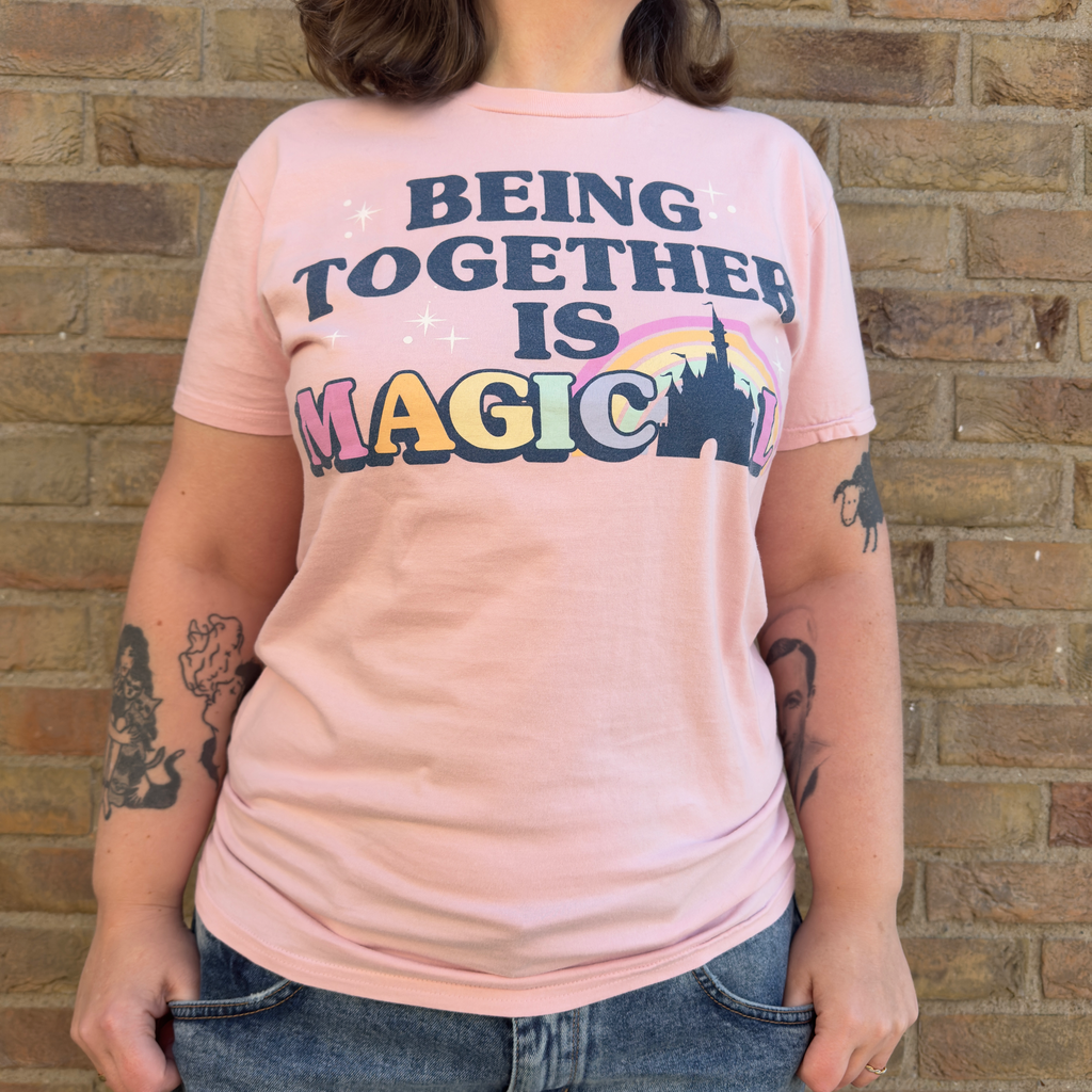 Disney Store Pink Castle Shirt - Being Together Is Magical
