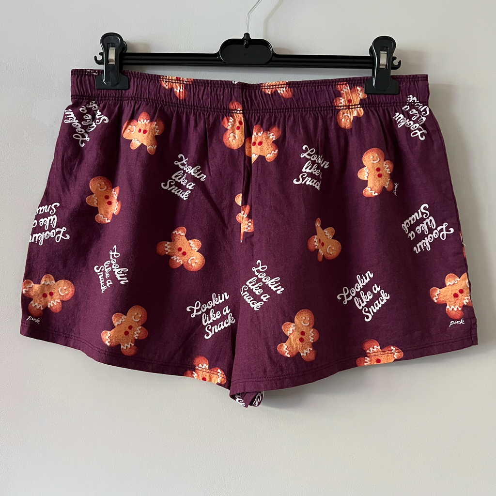 Victoria's Secret PINK Gingerbread Lounge Shorts - Medium