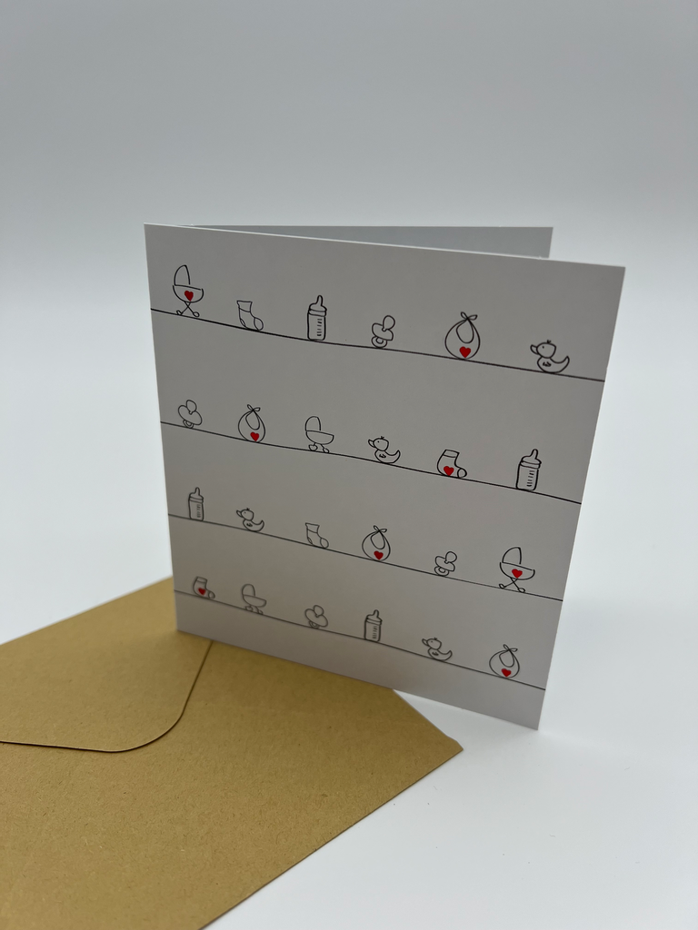 Gender-Neutral New Baby Greeting Card