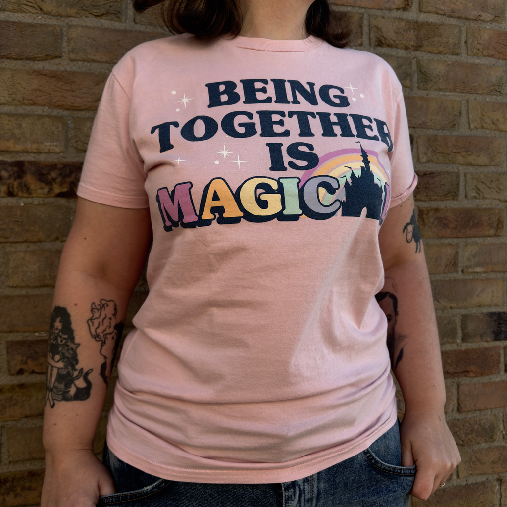 Disney Store Pink Castle Shirt - Being Together Is Magical