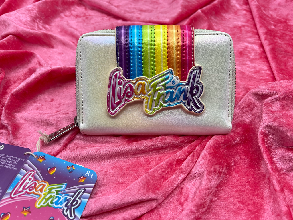 Loungefly x Lisa Frank Rainbow Zip Flap Wallet