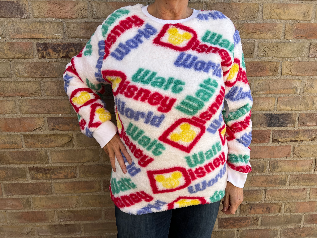 Walt Disney World Exclusive Logo Sweater – Multicolor All-Over Print
