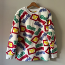 Walt Disney World Sherpa Sweater - Medium – Multicolor Logo Print