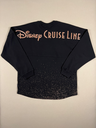 Disney Cruise Line Spirit Jersey - Large – Black & Gold Glitter Design