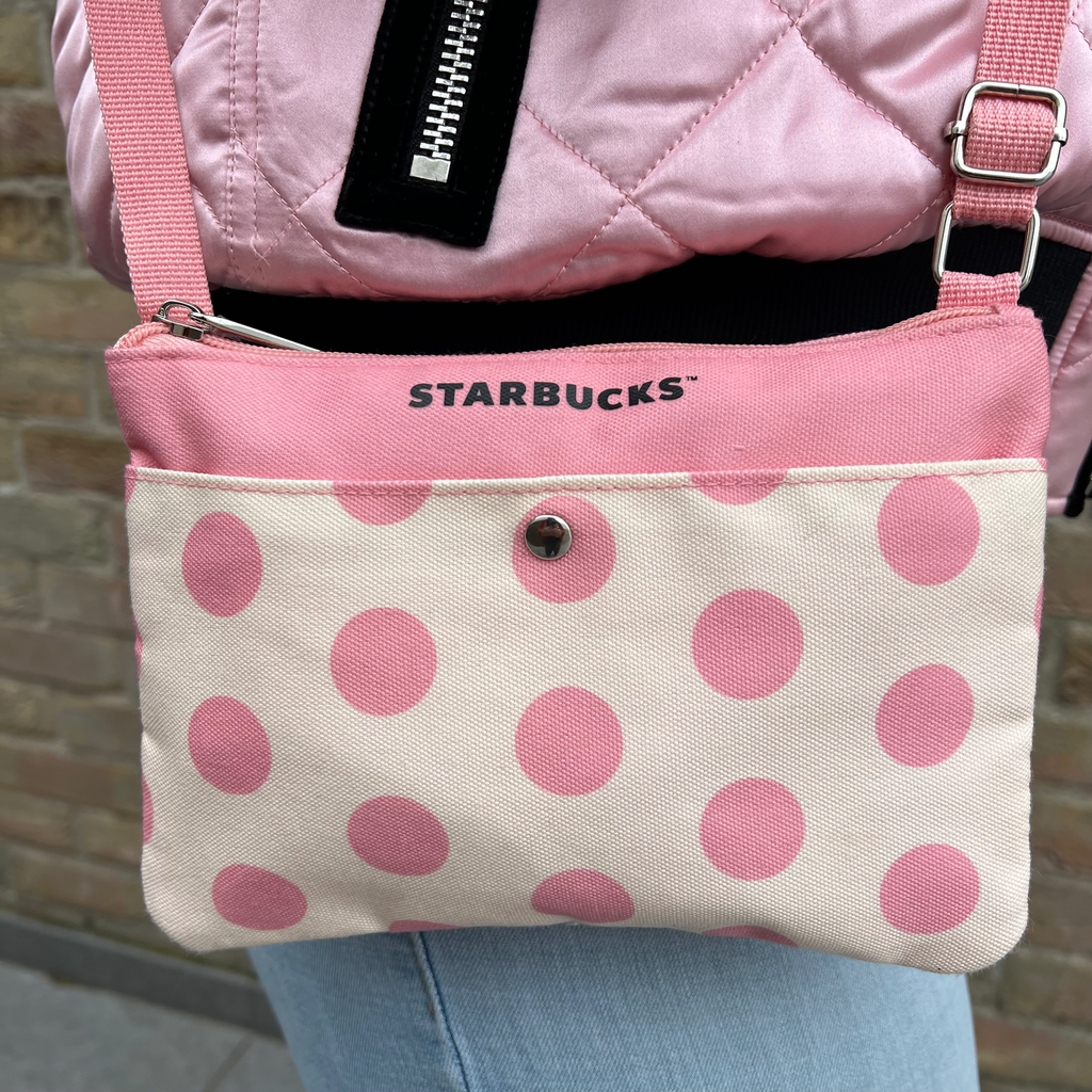Starbucks Pink Polka Dot Shoulder Bag - Asia Limited Collection