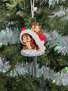 Disneyland Resort Paris Chip ’n Dale Windchime Ornament – Santa Hat & Holly Design