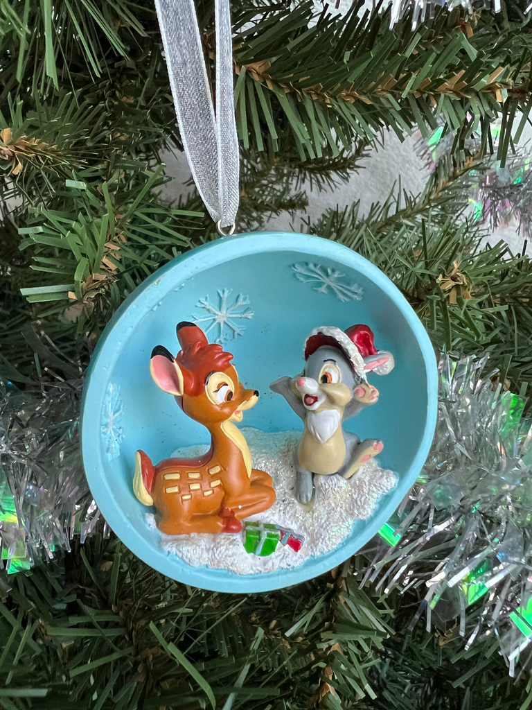 Disneyland Paris “Bambi & Thumper in the Snow” Half-Sphere Ornament