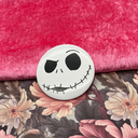 Vintage Nineties Jack Skellington XL Button - The Nightmare Before Christmas