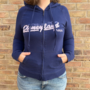 Disneyland Paris Navy Zip-Up Hoodie – Intentional Worn Look