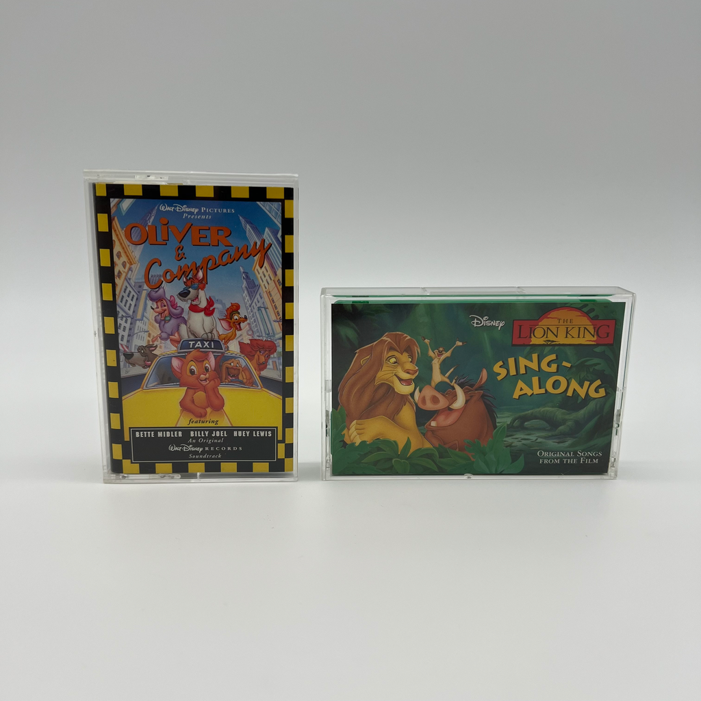 Vintage Disney Cassette Tape Set – The Lion King & Oliver & Company