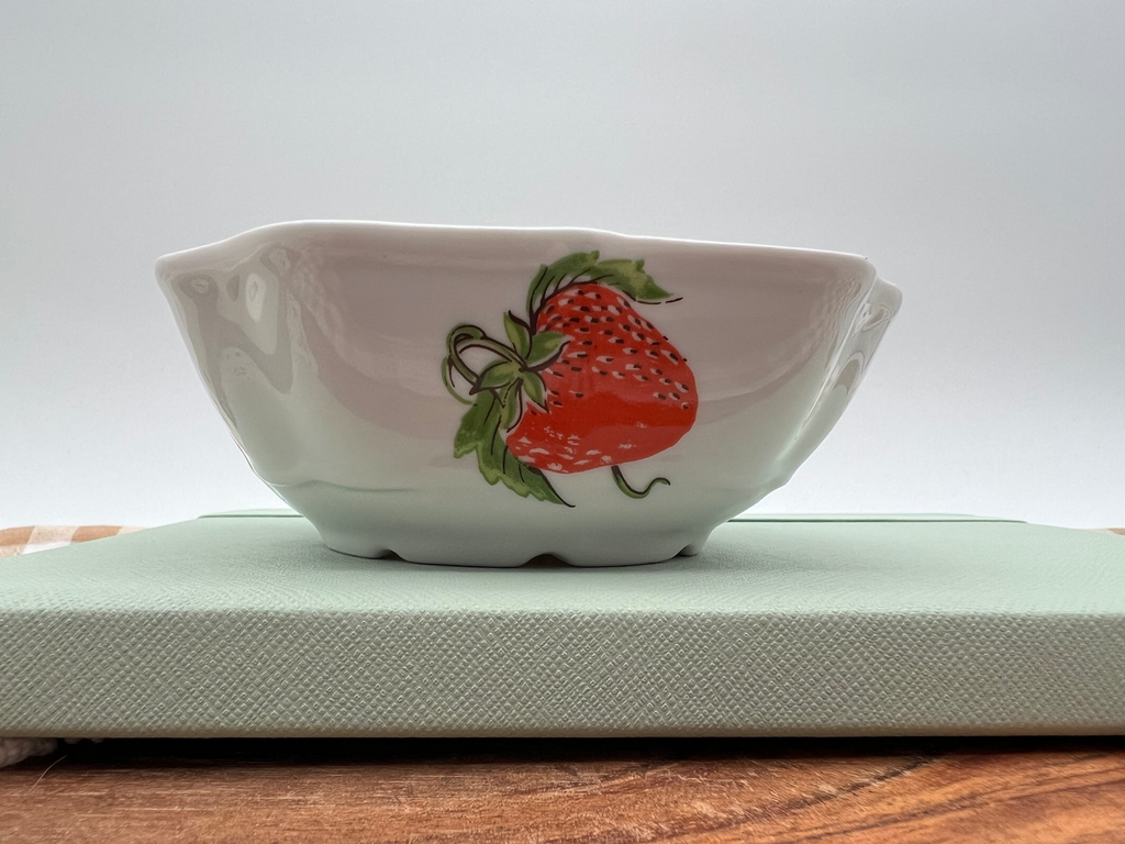 Vintage Strawberry Porcelain Bowl – Berry France
