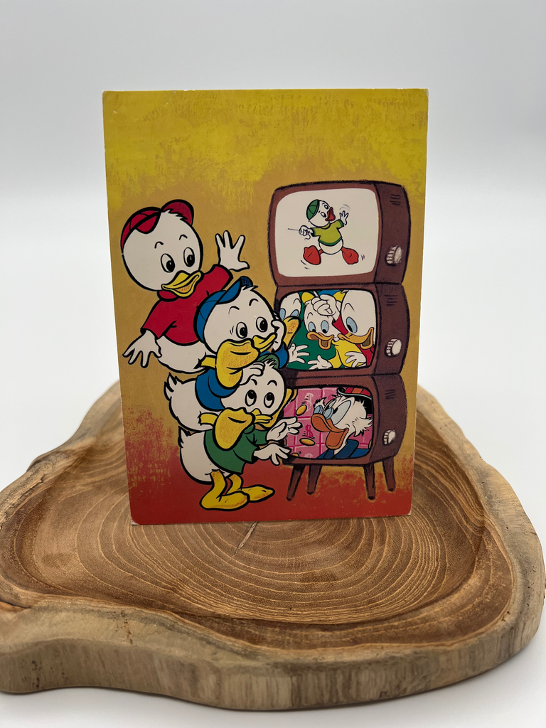 Vintage Disney Postcard of Huey, Dewey and Louie Duck
