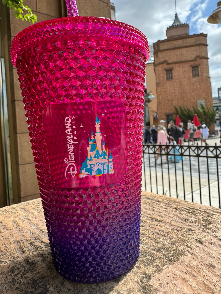 Disneyland Paris x Starbucks Studded Cold Cup – Pink & Purple Ombré