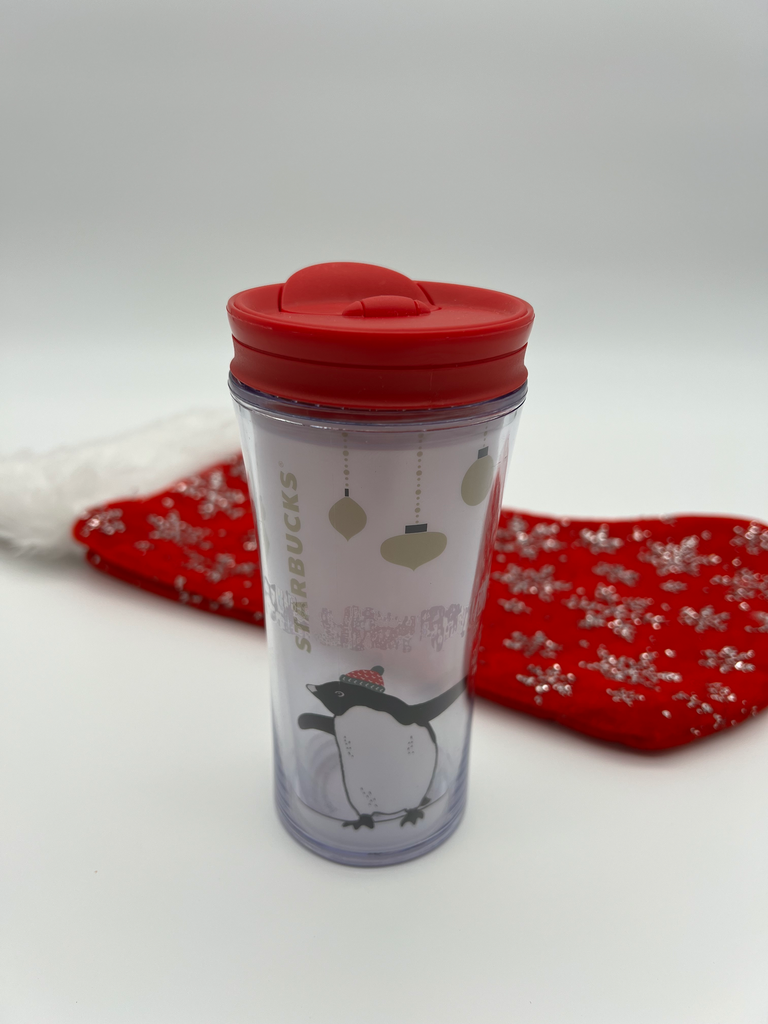 Starbucks Holiday Tumbler – Penguin Ornament Design – Tiny Celebration