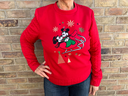 Disney Store Embroidered Christmas Sweater – Mickey & Minnie Go Sleighing