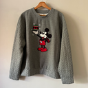 Disney Store Mickey Mouse Holiday Sweater – Embroidered Ornament Design