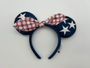 Disney Parks Minnie Ears Headband – “All American Girl” Stars & Stripes