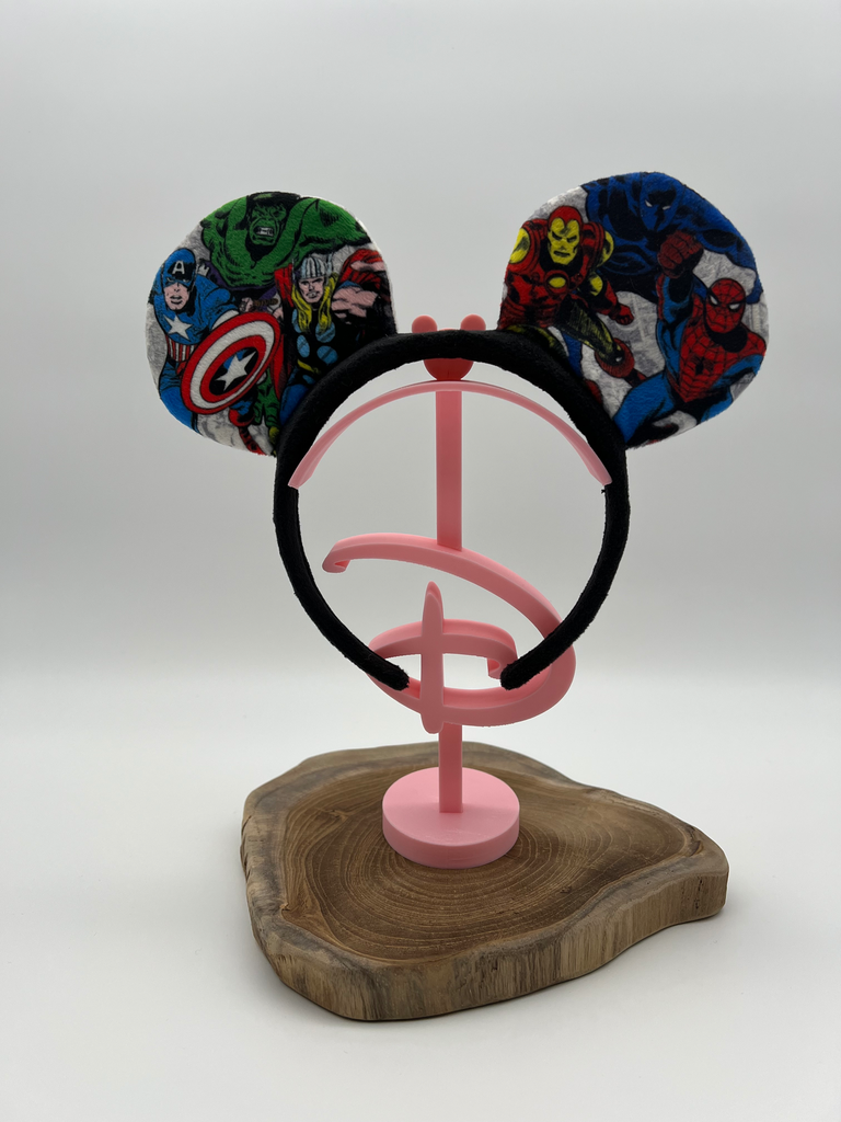 Disneyland Paris Marvel Minnie Ears Headband – Avengers Comic Print