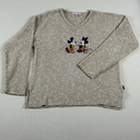Vintage Y2K Disney Store Knit Sweater – Mickey & Minnie Embroidered – 90s Cozy Style