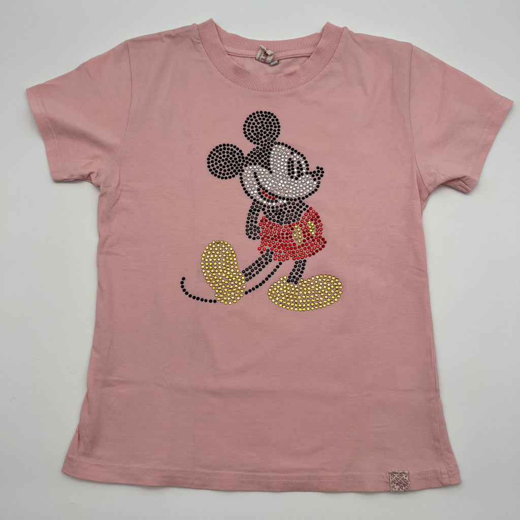 Disney Ink + Paint Shirt – Bedazzled Mickey in Pink